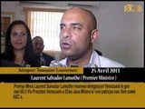 Premye Minis Laurent Salvador Lamothe resevwa delegasyon Venezuela.