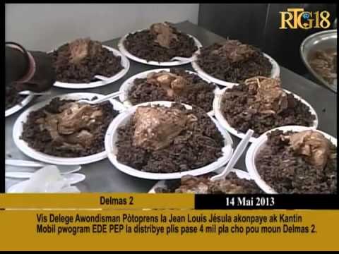 Vis Delege Awondisman Pòtoprens la Jean Louis Jésula akonpaye ak Kantin Mobil pwogram EDE PEP la.