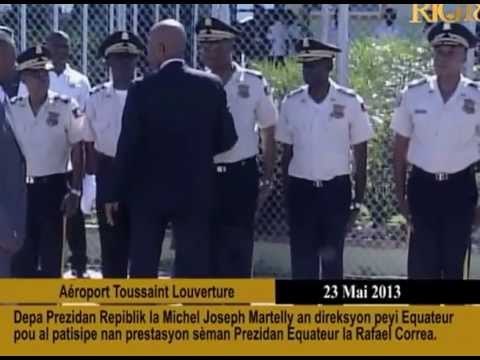 Depa Prezidan Repiblik la Michel Joseph Martelly an direksyon peyi Equateur.