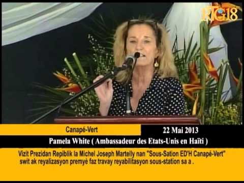 Vizit Prezidan Repiblik la Michel Joseph Martelly nan ''SousStation ED'H Canapé-Vert''.