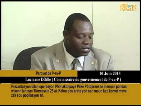 Prezantasyon bilan operasyon PNH akonpaye Pakè Pòtoprens te mennen pandan wikenn lan.