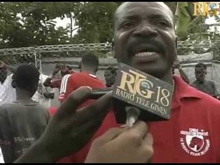 JEAN HUBERT ANGLADE Entraineur du CAVALY de Leogane.