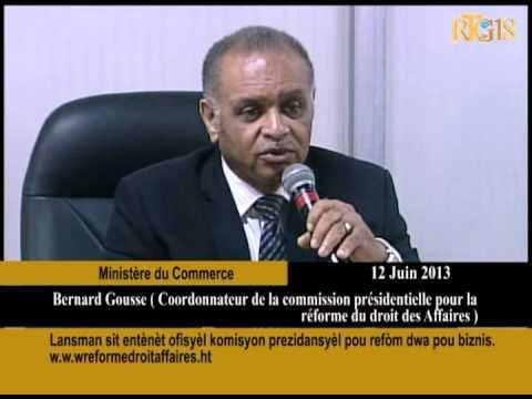 Lansman sit entènèt ofisyèl komisyon prezidansyèl pou refòm dwa pou bizniz.