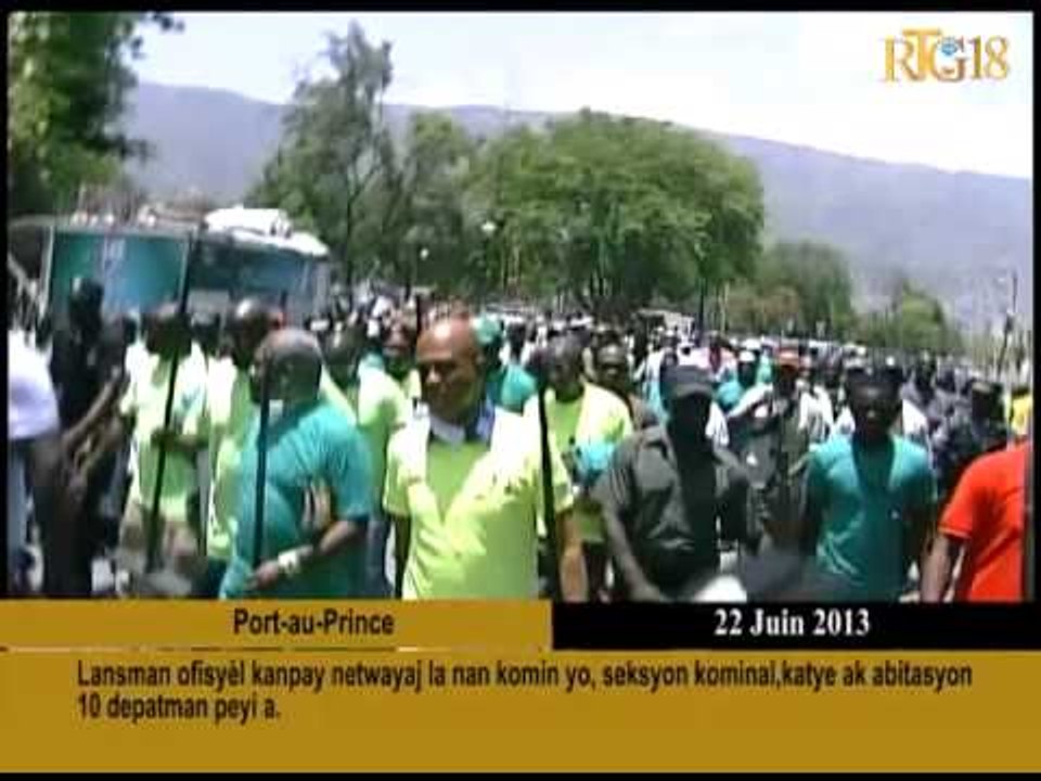 Lansman ofisyèl kanpay netwayaj la nan komin yo, seksyon kominal,katye ak abitasyon 10 depatman peyi