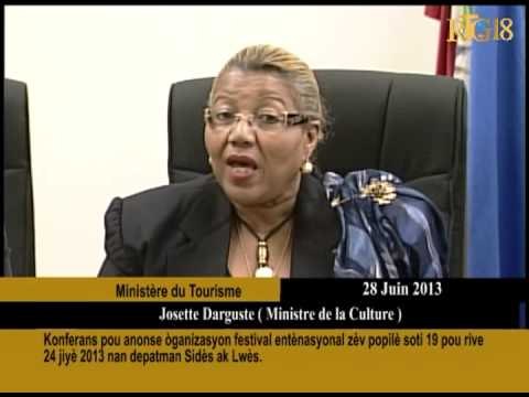 Konferans pou anonse òganizasyon festival entònasyonal zèv popilè soti 19 pou rive 24 jiyè 2013.