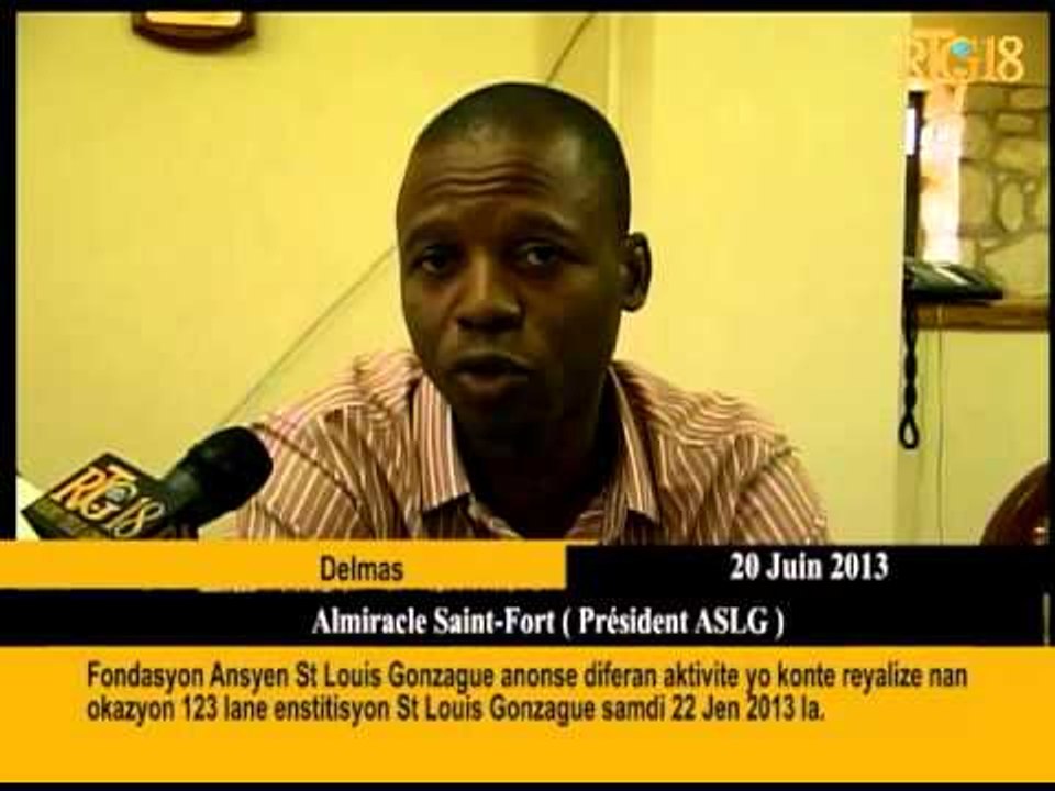 Fondasyon Ansyen St Louis Gonzague anonse diferan aktivite yo konte reyalize nan okazyon 123 lane.