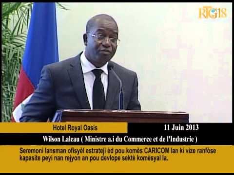 Seremoni lansman ofisyèl estrateji èd pou komès CARICOM.