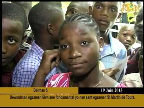 Dewoulman egzamen 6èm ane fondamantal yo nan sant egzamen St Martin de Tours.