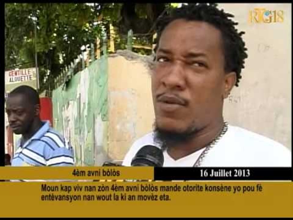Moun kap viv nan zòn 4èm avni Bòlòs mande otorite konsène yo pou fè entèvansyon nan wout la