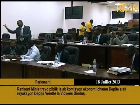 Rankont Ministè travo piblik la ak komisyon ekonomi chanm Depite a ak reyaksyon Depite Verette la Vi