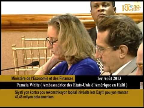 Siyati yon kontra pou rekonstriksyon lopital inivèsite leta Dayiti pou yon montan 41.48 milyon dola