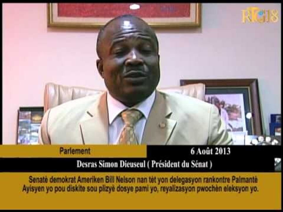 Senatè demokrat Ameriken Bil Nelson nan tèt yon delegasyon rankontre Palmantè Ayisyen yo