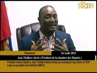 Tải video: Prezidan Chanm Depite a Jean Tholbert Alexis drese yon somasyon bay manm CTCEP a pou yo