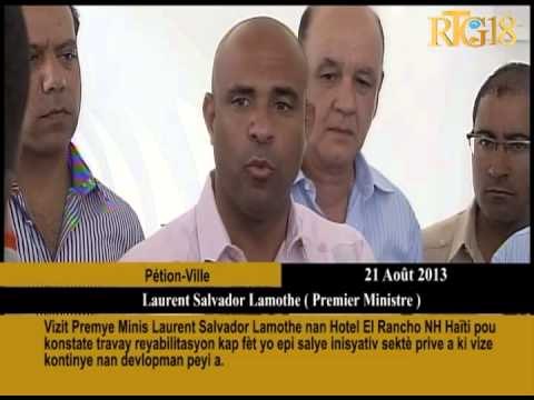 Vizit Premye Minis Laurent Salvador Lamothe nan Hotel El Rancho NH Haïti