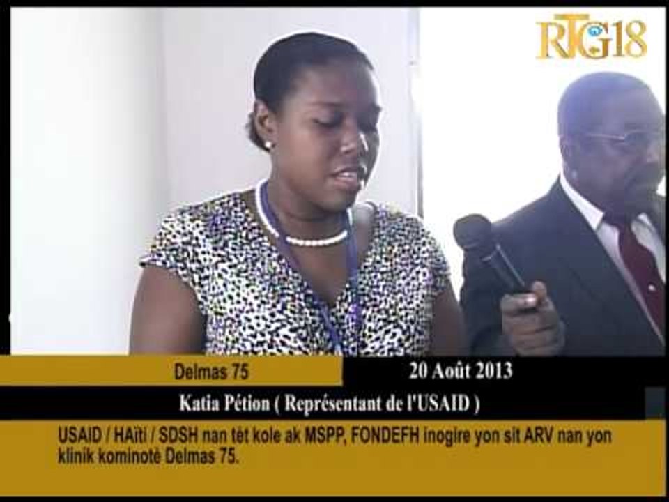 USAID/HAïTI /SDSH nan tèt kole ak MSPP,FONDEFH inogire yon sit ARV nan yon klinik kominotè Delmas 75