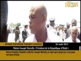 Retou Prezidan Repiblik la Michel Joseph Martelly an Ayiti apre plizyè jou li sot pase nan peyi etra