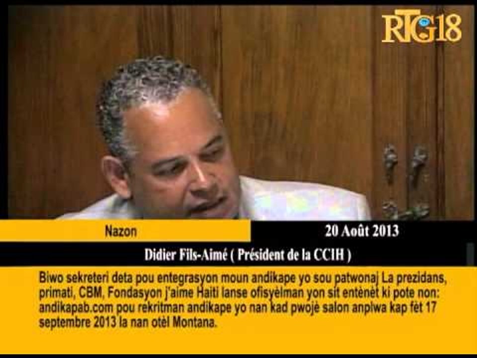 Biwo sekreteri deta pou entegrasyon moun andikape yo sou patwonal La Prezidans primati,