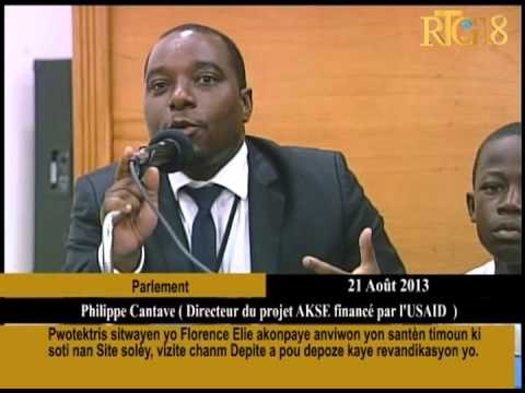 Pwotektris sitwayen yo Florence Elie akonpaye anviwon yon santèm timoun ki soti nan Site Solèy, Vizi