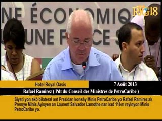 Télécharger la video: Siyati yon akò bilateral ant Prezidan konsèy Minis PetroCaribe yo Rafael Ramirez ak Premye Minis Lau