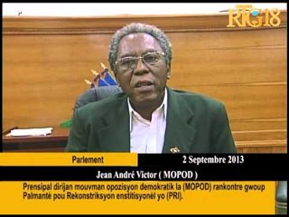 Prensipal dirijan mouvman opozisyon demokratik la (MOPOD) rankontre gwoup Palmantè