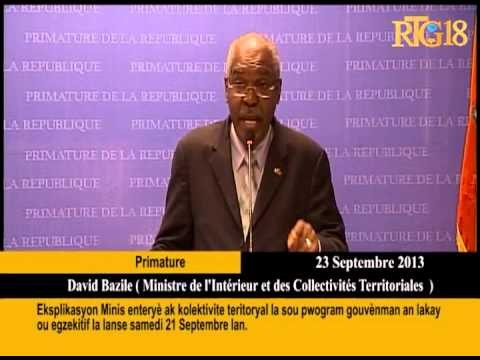 Eksplikasyon Minis enteryè ak kolektivite teritoryal la sou pwogram Gouvènman an lakay ou egzekitif