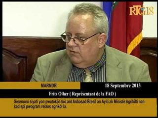 Video herunterladen: Seremoni siyati yon pwotokòl akò ant Anbasad an Ayiti ak Ministè Agrikilti nan kad api pwogram relan