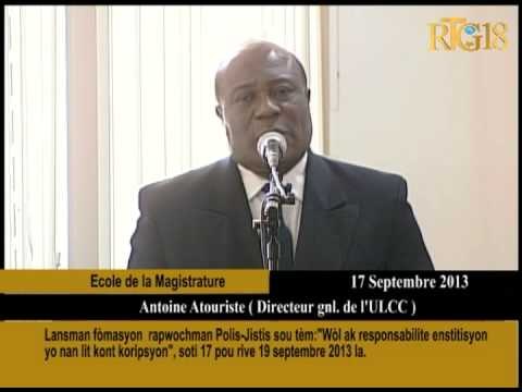 Lansman fòmasyon rapwochman Polis Jistis sou tèm'' Wòl ak responsabilite enstitisyon yo nan lit kont