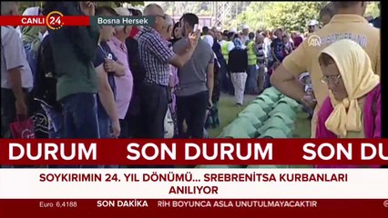 Srebrenitsa Katliamı'nın 24. yılı