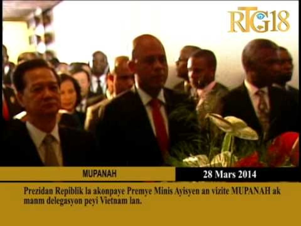 Prezidan Repiblik la akonpaye Premye Minis Ayisyen an vizite MUPANAH ak Manm delegasyon peyi Vietnam