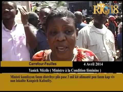 Ministè kondisyon fanm distibye plis pase 3 mil kit alimantè pou fanm kap viv nan lokalite Kanpèch K