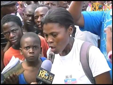 Militan kap soutni pouvwa an plas la manifeste nan plizyè ri nan Petyonvil