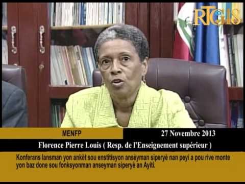 Konferans lansman yon ankèt sou enstitisyon ansèyman nan peyi a pou rive monte yon baz done sou fonk