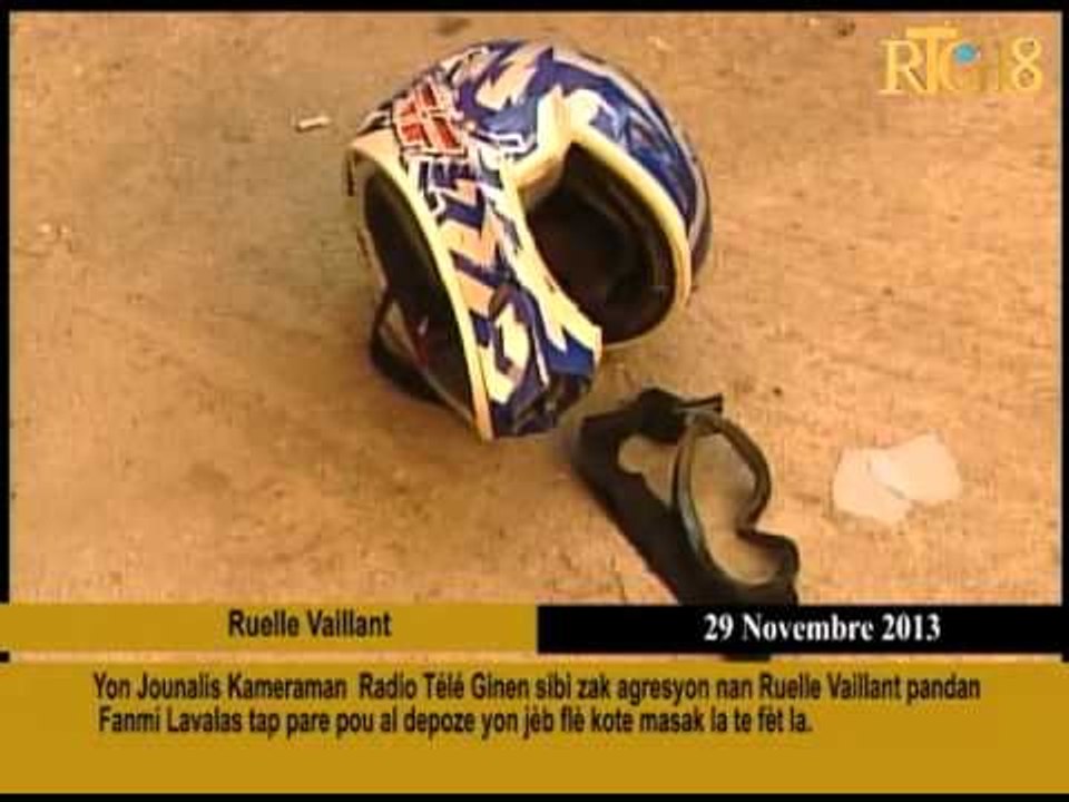 Yon Jounalis Kameraman Radio Télé Ginen sibi agresyon nan Ruelle Vaillant pandan Fanmi Lavalas tap p
