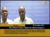 Minis Afè Etranjè a Pierre Richard Casimir akonpaye Minis Enteryè a David Bazile anonse Gouvènman an