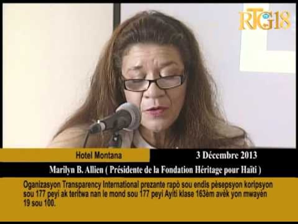 Oganizasyon Transparency International prezante...