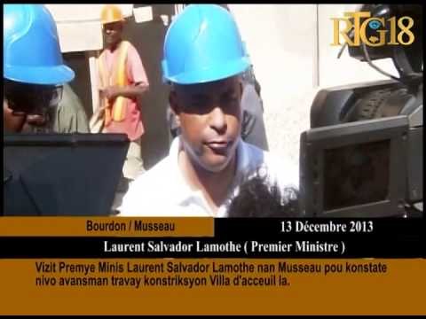 Vizit Premye Minis Laurent Salvador Lamothe nan Museau pou konstate nivo avansman travay konstriksyo