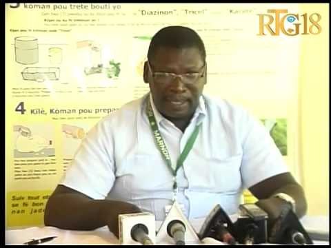 Direktè depatmantal agrikilti Lwès la Arnoux Severin prezante bilan travay li pou ane 2013 la