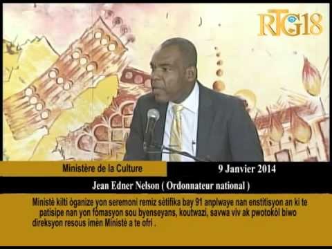 Ministè kilti òganize yon seremoni remiz sètifika bay 91 anplwaye nan enstitisyon an ki te patisipe