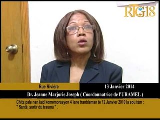 Chita pale nan kad komemorasyon 4 lane tranbleman tè 12 Janvier 2010 la