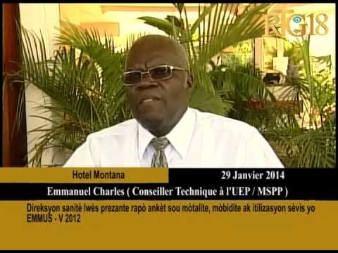 Direksyon sanitè lwès prezante rapò ankèt sou mòtalite,mòbidite ak itilizasyon sèvis yo EMMUS-V 2012
