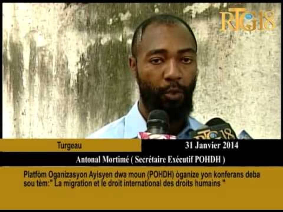 Platfòm Oganizasyon Ayisyen dwa moun POHDH òganize yon konferans deba