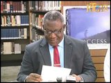 Seremoni pou reouvri bibliyotèk Institut Haïtiano Americain ki te gen anviwon 5 mil liv