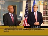 Rankont Prezidan Repiblik la Dayiti a Michel Joseph Martelly ak Chèf diplomasi Amerikèn nan John Ker