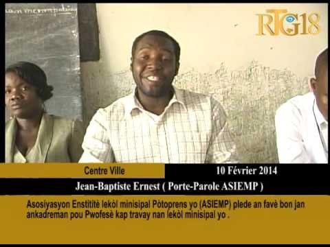 Asosiyasyon Enstititè lekòl minisipal Pòtoprens yo ASIEMP plede an favè bon jan ankadreman pou Pwofe