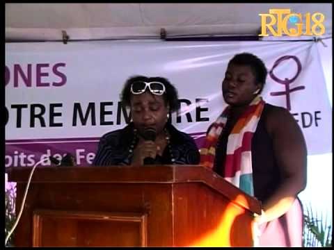 Ministè kondisyon fanm ran'n yon dènye omaj ak Reprezantan ONU Fanm ak Ayiti a Katty Mangones ki tap