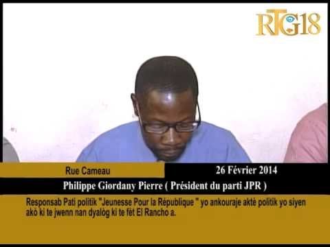 Responsab Pati Politik ''Jeunesse pour la République'' yo ankouraje aktè politik yo siyen akò te jwe