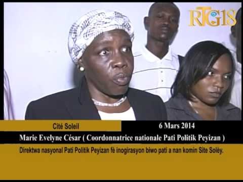 Direktwa nasyonal Pati Politik Peyizan fè inogirasyon biwo pati a nan komin Site Solèy