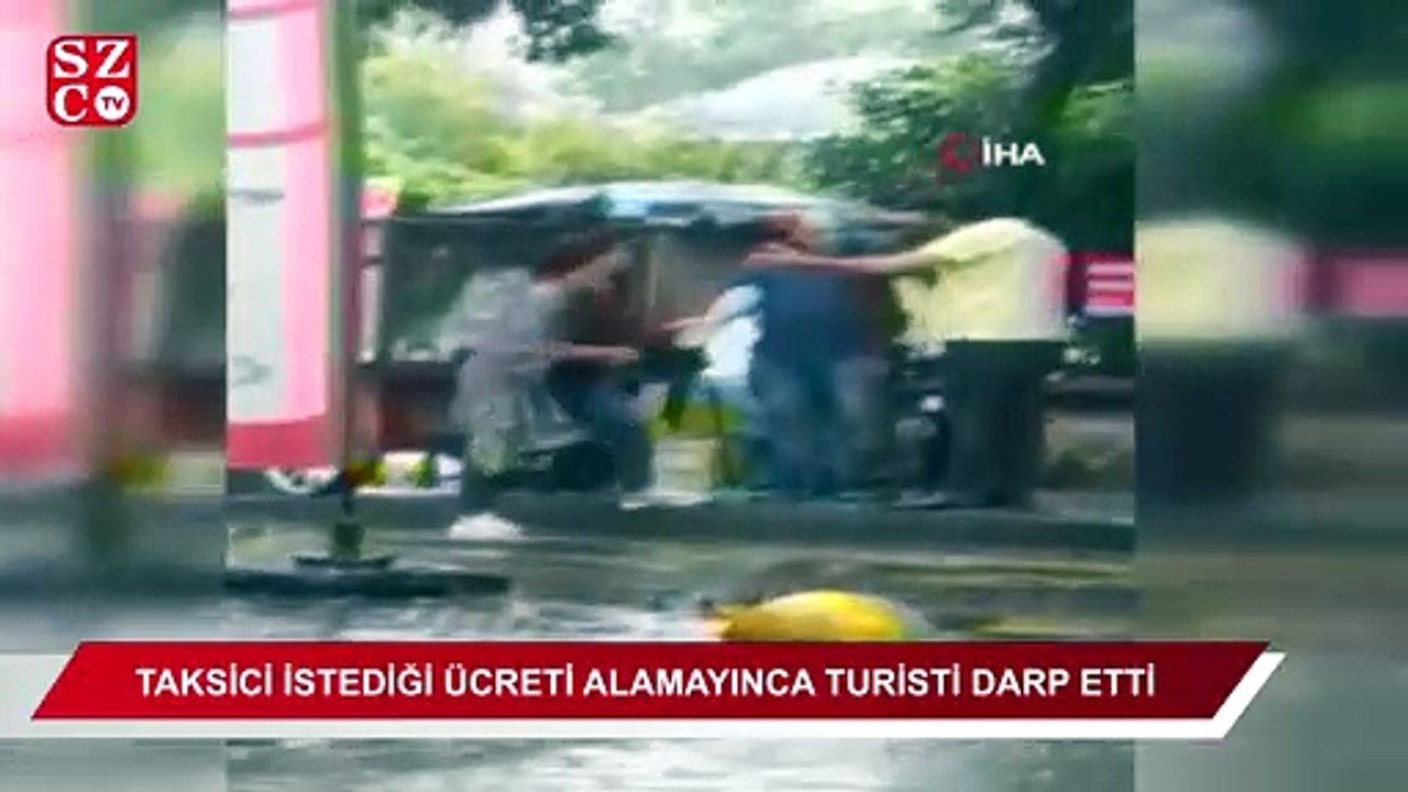 Beyoğlu’nda istediği ücreti alamayan taksici, kadın turisti darp etti