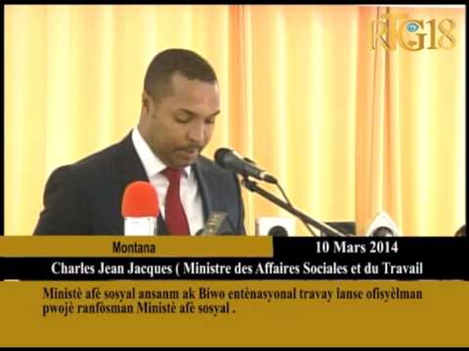 Ministè afè sosyal ansanm ak Biwo entènasyonal travay lanse ofisyèlman pwojè ranfòsman Ministè afè s