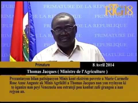 Prezantasyon bilan patisipasyon Minis kont ekstrèm povrete a Marie Carmelle Rose Anne Auguste ak Min